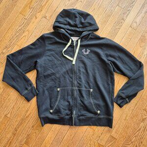 True Religion Buddha Zip Hoodie Black 3XL
